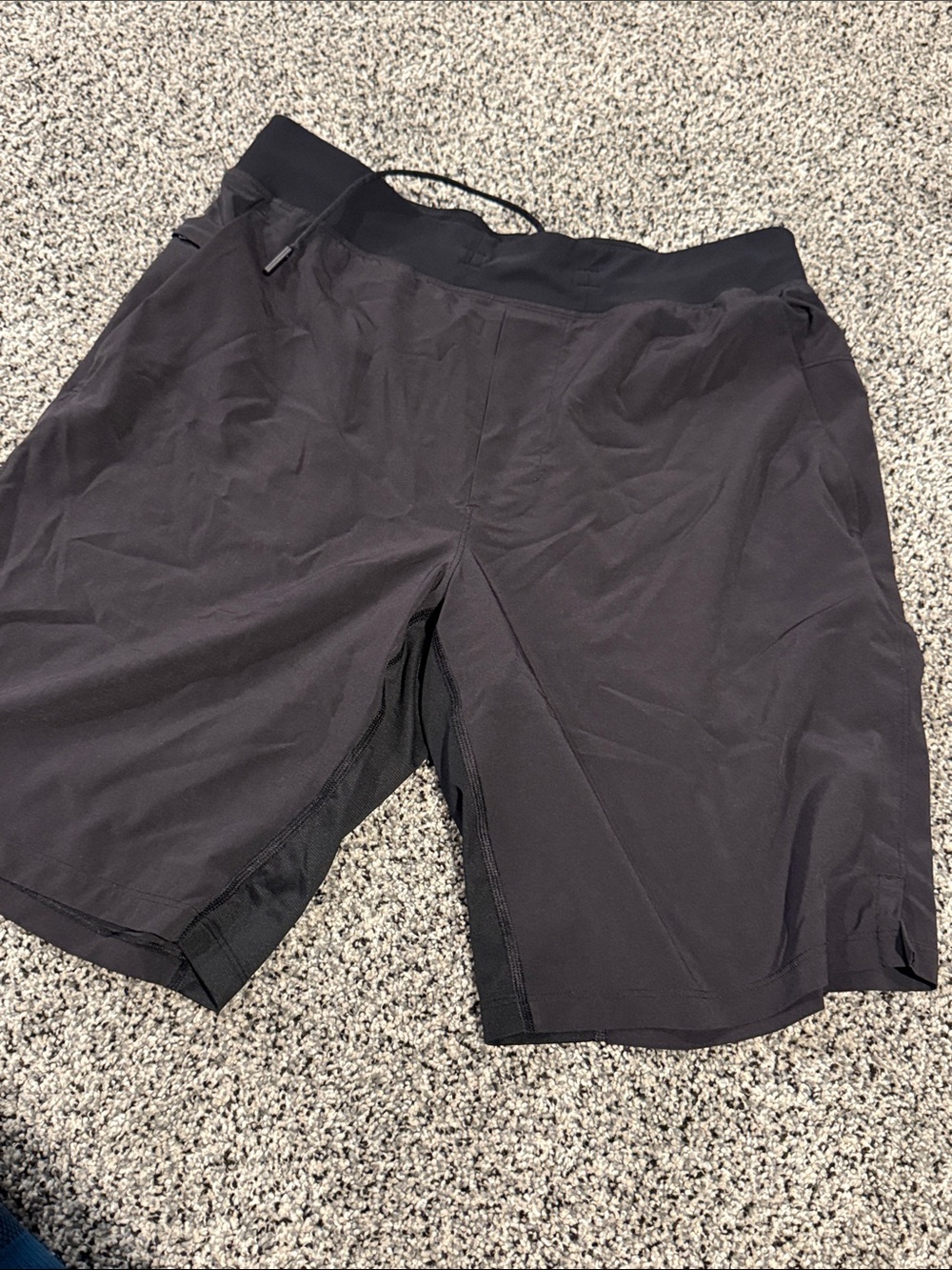 Men's Black Athletic Shorts - THE liner less